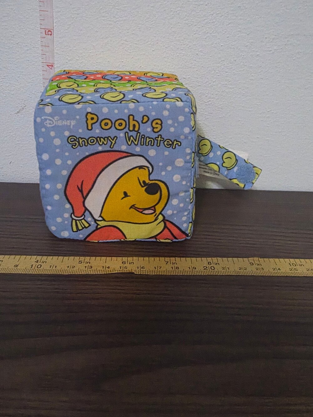 Disney Baby Winnie the Pooh "Pooh's Snowy Winter" Soft Fabric Book Block